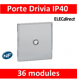 Legrand - Porte Drivia transparente 36 modules IP40 - IK07 pour coffret 401222 - 401242