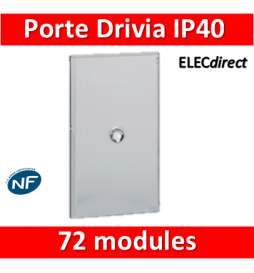 Legrand - Porte Drivia transparente 72 modules IP40 - IK07 pour coffret 401224 - 401244