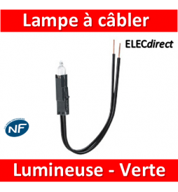 Legrand Oteo - Lampes à câbler - 230V - Fluorescent vert - témoin - 089907