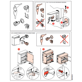 Legrand - Serrure à clé N 850 pour coffret encastré - Réf : 001491