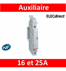 Legrand - Auxiliaire pour contacteur 16A et 25A - Contact aux inverseur - 412429