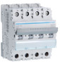 HAGER - Disjoncteur - 4P - 10A - Courbe D - 6000A/10kA - Réf :NGN410
