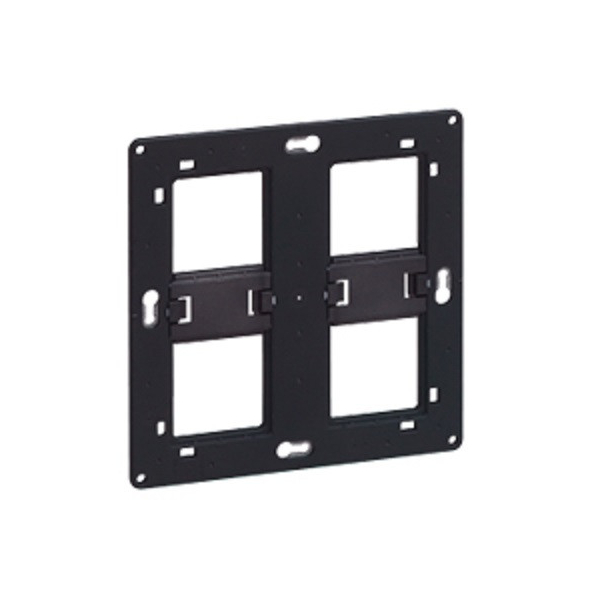 Legrand - Support 2x2 postes (2x4/5M) - Mosaic/Céliane - Fixation VIS - Réf : 080264