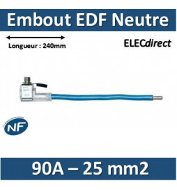Klauke - Embout de raccordement EDF Neutre - Bleu - 90A - 25mm2