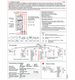 412630 Interrupteur horaire digital modulaire programmable annuel