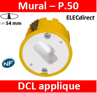 Legrand Batibox - Boîte luminaires pour applique - Prof. 50 - 089305