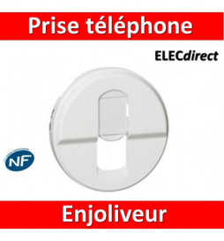 Legrand Céliane - Enjoliveur RJ45 pour réseau mixte et basic blanc - 068237