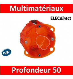 Legrand Batibox - Boîte multimatériaux 1 poste profondeur 50 mm - 080121