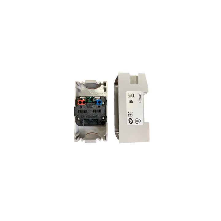 Legrand - LOT de 2 Prises de courant modulaire - 2P+T - 16A - 250V + disjoncteur 16A à vis - Réf. : 004280x2 + 406774