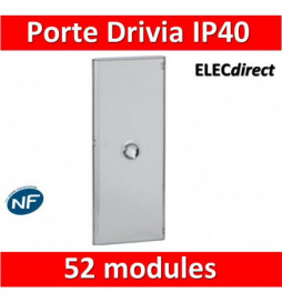 Legrand - Porte Drivia transparente 52 modules IP40 - IK07 pour coffret 4R - 401344