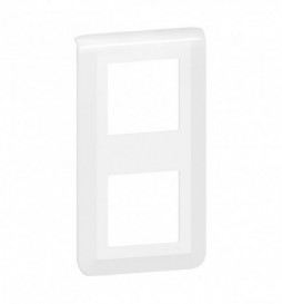 Legrand Plaque de finition Mosaic pour 2 modules blanc 078822L