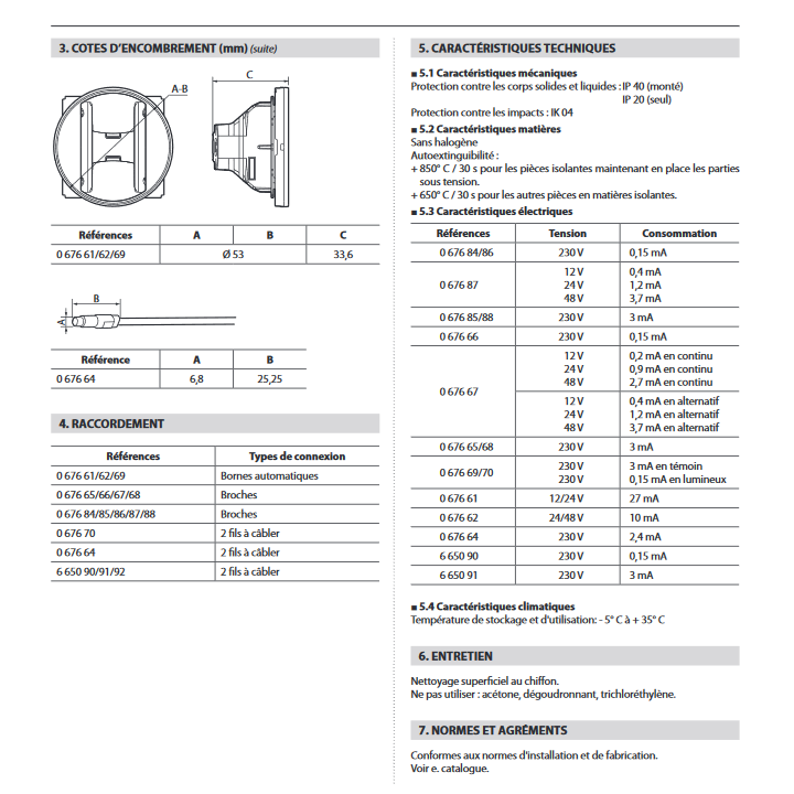 Legrand - Voyant Lumineux LED Prog. Céliane - 230V - 067686