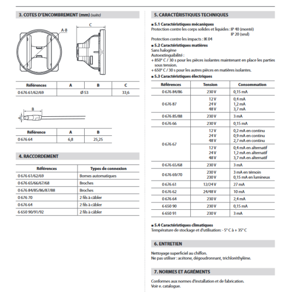 Legrand - Voyant Lumineux LED Prog. Céliane - 230V - 067686