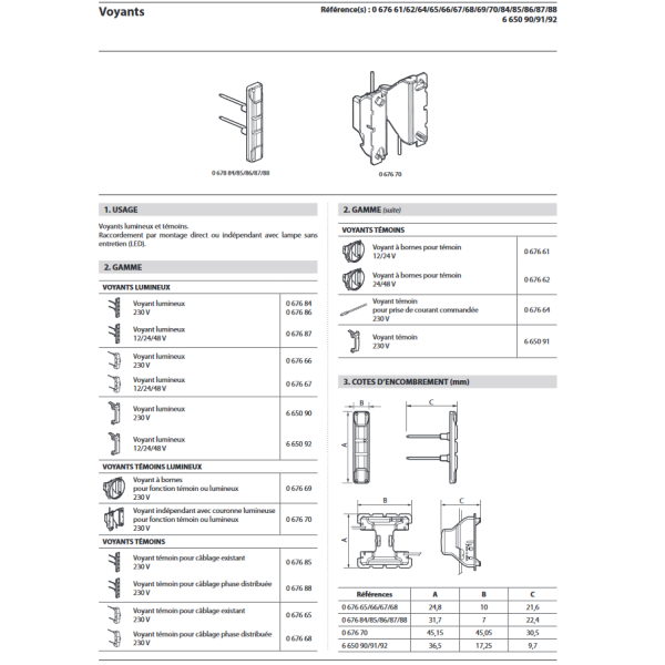 Legrand - Voyant Lumineux LED Prog. Céliane - 230V - 067686