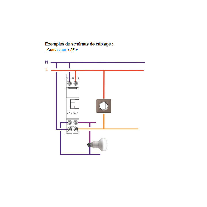 Legrand - Contacteur de puissance bipolaire bobine 230V - 16A - 1O+1F - Réf : 412521