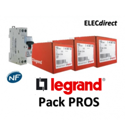 LEGRAND - Pack PROS - 30 DISJONCTEURS DNX3 10Ax10-16Ax10-20Ax10 - VIS/VIS - 406773-406774-406775 (1boite de chaque)