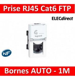 Legrand Mosaic - Prise RJ45 Cat. 6 FTP 1 module - 076562