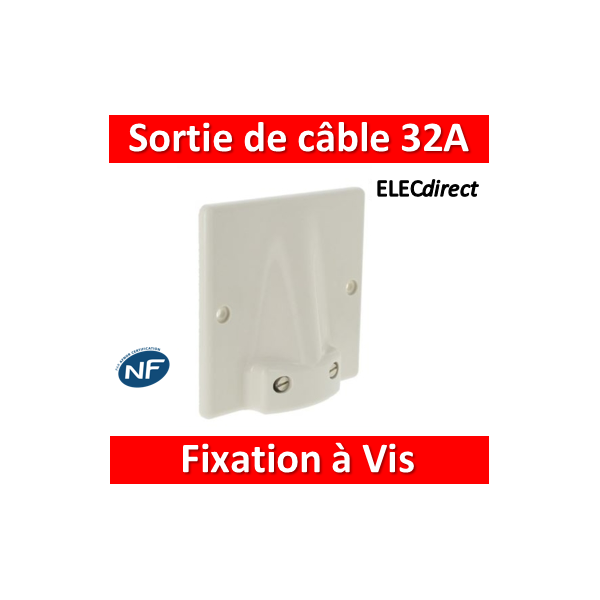 LEGRAND Sortie De Câble 20/32A Avec Serre-câble Blanc - 031490