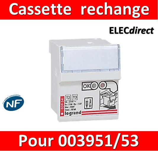 Legrand - Cassette de rechange pour parafoudre protégé - 003954