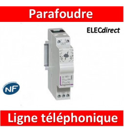 Legrand - Parafoudre pour ligne téléphonique et ligne de communication 10kA à 20kA 180V maximum - 1 module - 412200