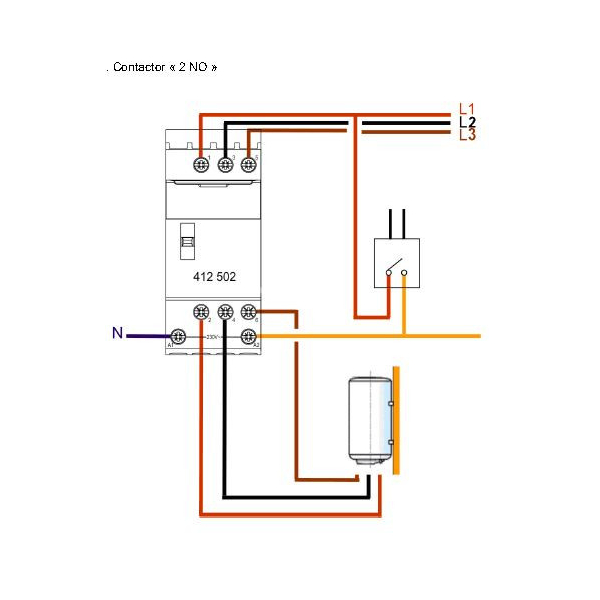 Legrand - Contacteur J/N heures creuses 25A - 400V Tripolaire