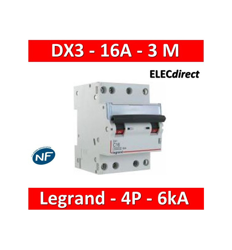 Legrand Disjoncteur 2P 16A 6kA