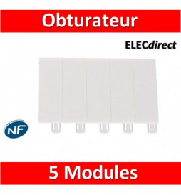 Legrand - Obturateur 5 modules - 001660