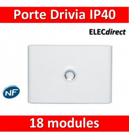 Legrand - Porte Blanche pour tableau DRIVIA - 18 Modules 1 Rangée - 401231