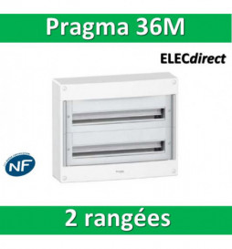 Schneider - Coffret électrique PRAGMA 36 modules - 2 rangées de 18M - PRA13752