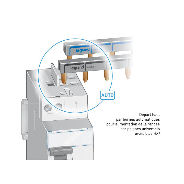 LEGRAND - LOT de 4 inter différentiels DX3 - (3 ID 2x40A 30mA AC & ID 2x40A 30mA A) - Réf. : 411611x3 + 411617