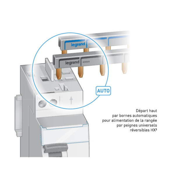 LEGRAND - LOT de 4 inter différentiels DX3 - (3 ID 2x40A 30mA AC & ID 2x40A 30mA A) - Réf. : 411611x3 + 411617