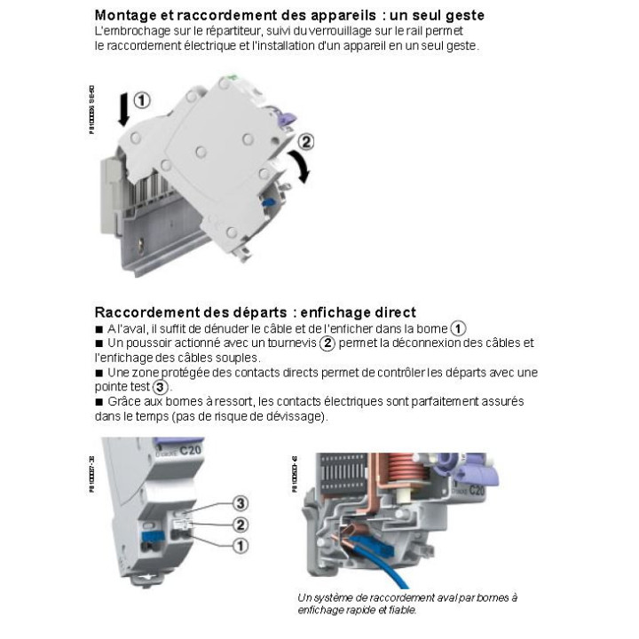 SCHNEIDER - Resi9 XE - Répartiteur Horizontale 13m sans connecteur - Réf : R9EXHS13