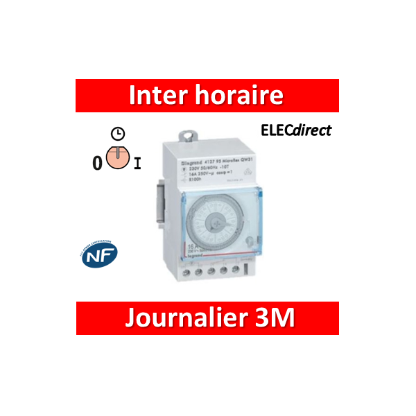 Inter horraire/Horloge Legrand - ELECdirect Vente Matériel Électrique