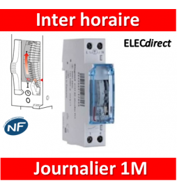 Legrand - Interrupteur horaire journalier analogique - 412780