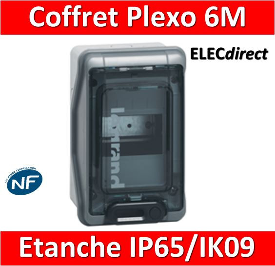 Coffret électrique étanche - 1x4 modules - 1 rangée - Plexo 3 LEGRAND