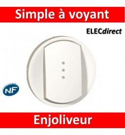 Legrand NC4718  Interrupteur - va et vient à voyant lumineux Céliane Ivoire