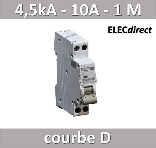 Disjoncteur Ph+N 16A 10kA Courbe C IMO - Disjoncteur modulaire P+N