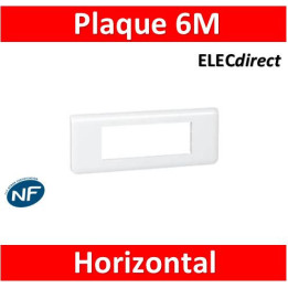 Legrand Mosaic - Plaque 6 modules - horizontal - 078816