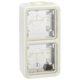 Legrand Plexo - boitier blanc 2 postes verticaux - IP55/IK07 - 069691