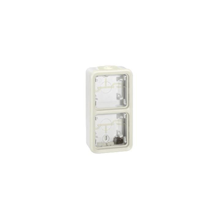 Legrand Plexo - boitier blanc 2 postes verticaux - IP55/IK07 - 069691