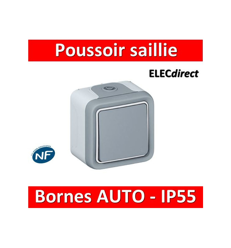 Legrand Plexo - Bouton poussoir 10A - 230V - IP55/IK07 - 069720