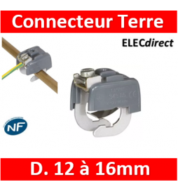 Cordon de 50cm de 16mm² souple Vert jaune + Embout pour parafoudre -  ELECdirect Vente Matériel Électrique