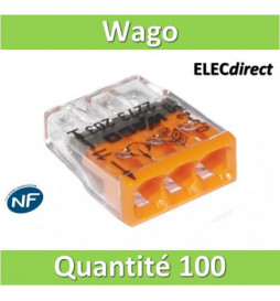 WAGO - Adaptateur de fixation pour bornes 2273 pour rail DIN - WAG 2273-500  - ELECdirect Vente Matériel Électrique