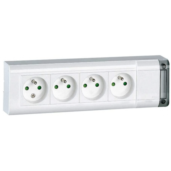 Legrand - Bloc Multiprise Rotatif - Avec Interrupteur - 3 prises - Sans  câble - Blanc/Gris - Réf : 050073 - ELECdirect Vente Matériel Électrique