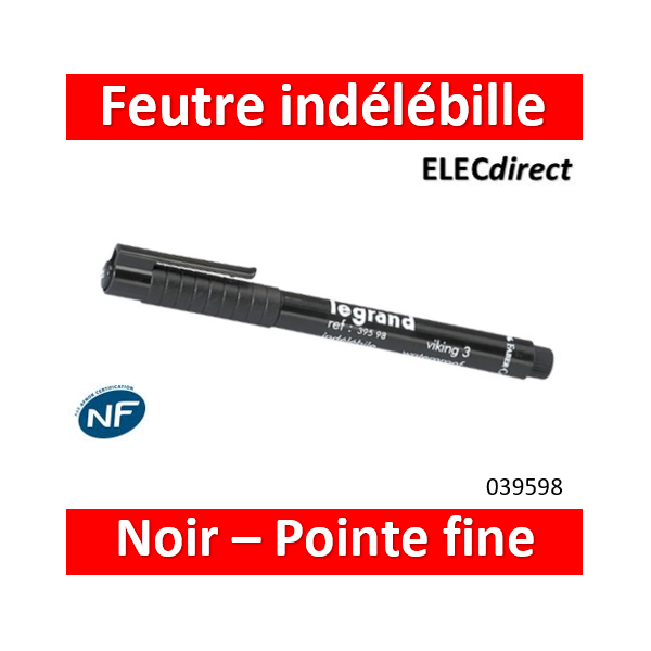 Classic Feutre Indélébile 0,7 Mm Rond Noir Pica