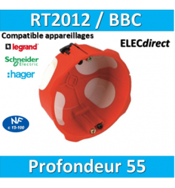 SIB - Boîte simple BBC Profondeur 55 mm - P36850