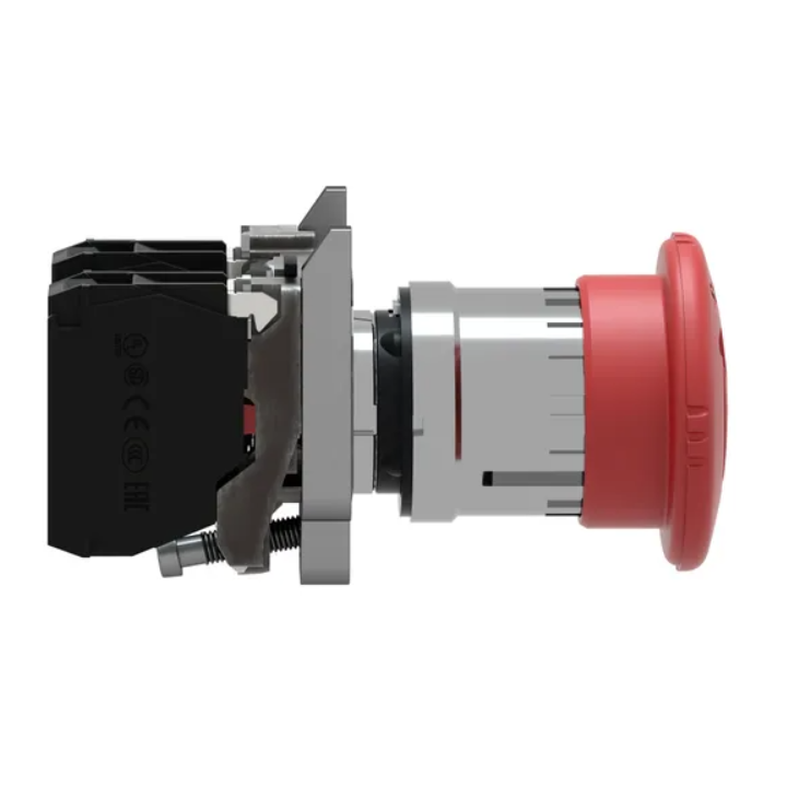 Schneider - HarmonyXB4 - Arrêt d'urgence rouge Ø22 tête Ø 40 tourner pour déverrouiller 1O+1F - Réf : XB4BS8445
