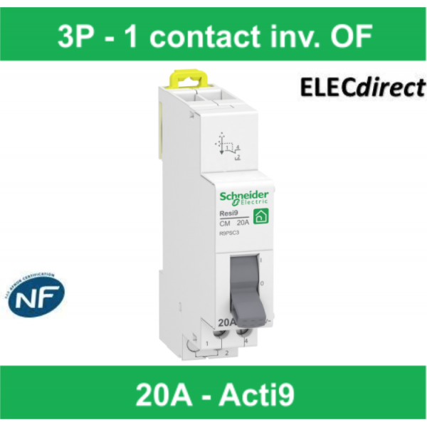 Schneider Interrupteur inverseur 20A 1 contact