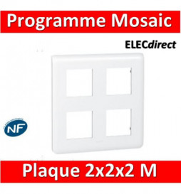 Mosaic - Plaque 2 x 2 x 2 modules - Blanc - 078838L