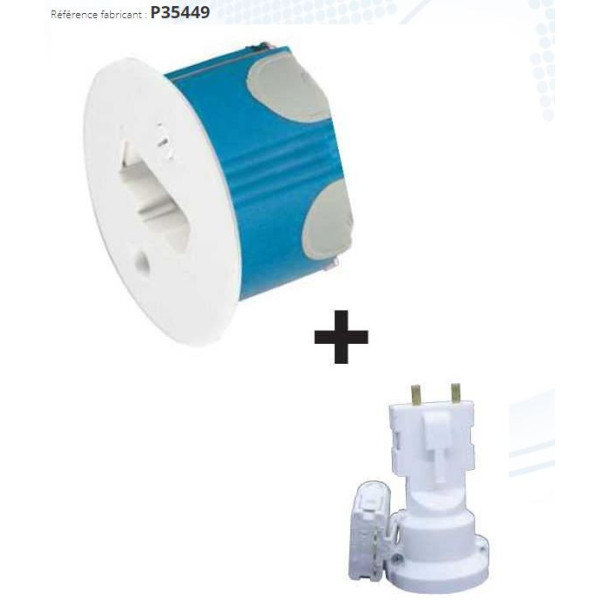 SIB - LOT de 10 Kits Sortie d'applique DCL BBC + douille (mural) - P35449x10